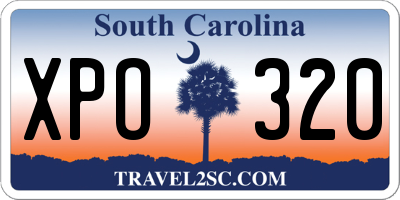 SC license plate XPO320