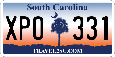 SC license plate XPO331