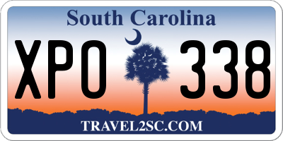 SC license plate XPO338