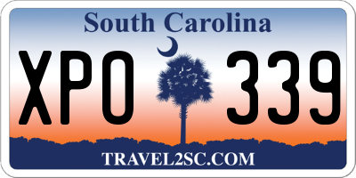 SC license plate XPO339