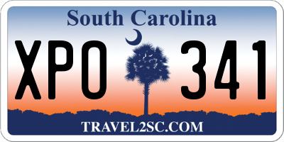 SC license plate XPO341