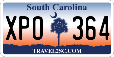 SC license plate XPO364