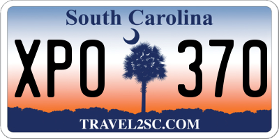 SC license plate XPO370