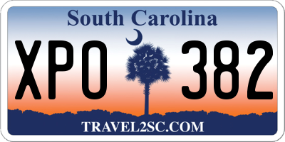 SC license plate XPO382