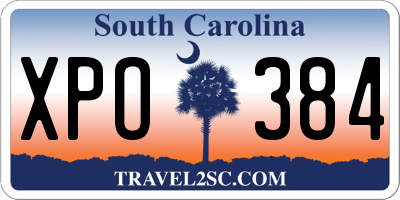SC license plate XPO384