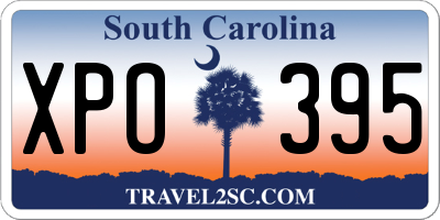 SC license plate XPO395