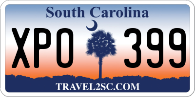 SC license plate XPO399