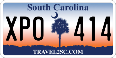 SC license plate XPO414