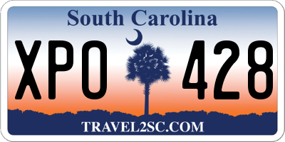 SC license plate XPO428