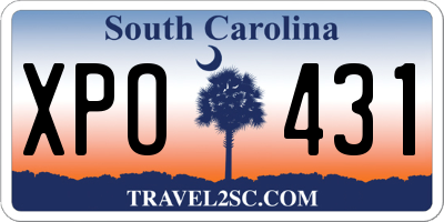 SC license plate XPO431