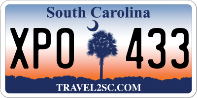 SC license plate XPO433