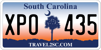 SC license plate XPO435