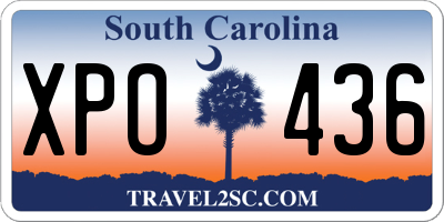 SC license plate XPO436
