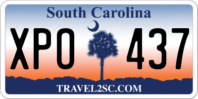 SC license plate XPO437