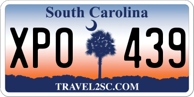 SC license plate XPO439