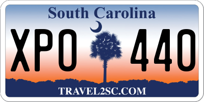 SC license plate XPO440
