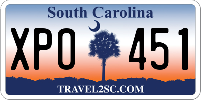 SC license plate XPO451