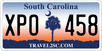 SC license plate XPO458