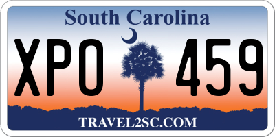 SC license plate XPO459