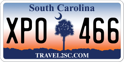 SC license plate XPO466