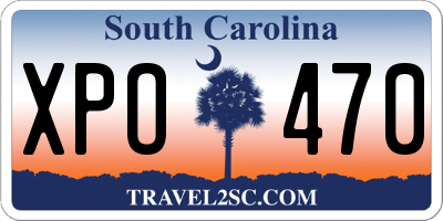SC license plate XPO470