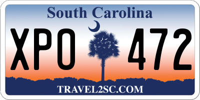 SC license plate XPO472