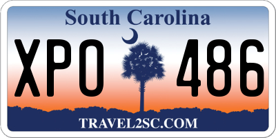 SC license plate XPO486