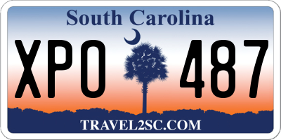 SC license plate XPO487