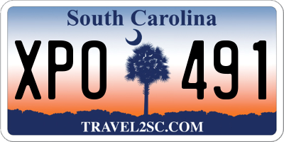 SC license plate XPO491