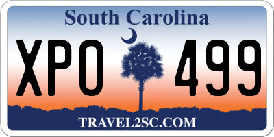 SC license plate XPO499