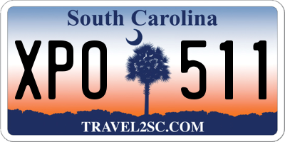 SC license plate XPO511