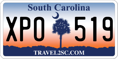 SC license plate XPO519