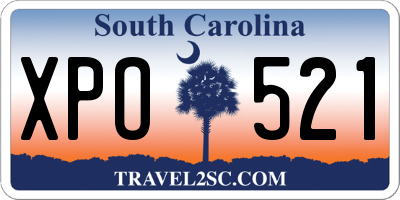 SC license plate XPO521