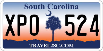 SC license plate XPO524