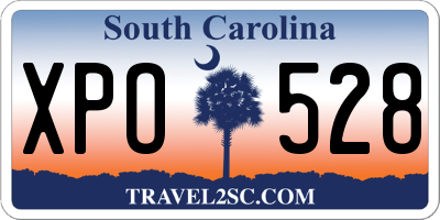 SC license plate XPO528