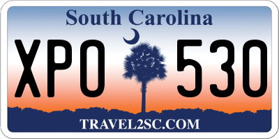 SC license plate XPO530