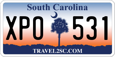 SC license plate XPO531