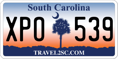 SC license plate XPO539