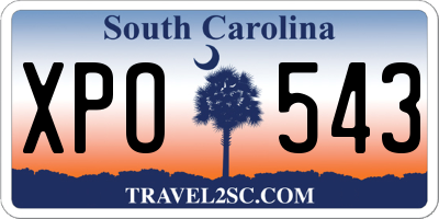 SC license plate XPO543