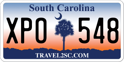 SC license plate XPO548