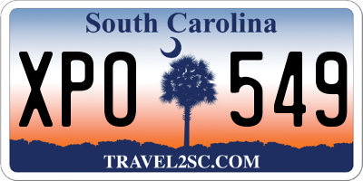 SC license plate XPO549