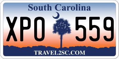 SC license plate XPO559