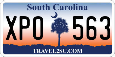 SC license plate XPO563