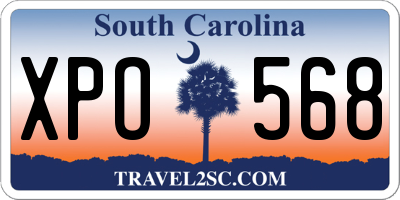 SC license plate XPO568