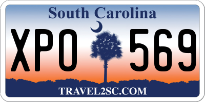 SC license plate XPO569