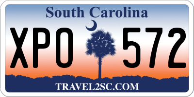 SC license plate XPO572