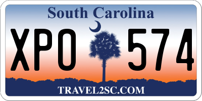 SC license plate XPO574
