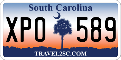 SC license plate XPO589