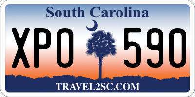 SC license plate XPO590