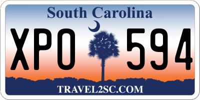 SC license plate XPO594
